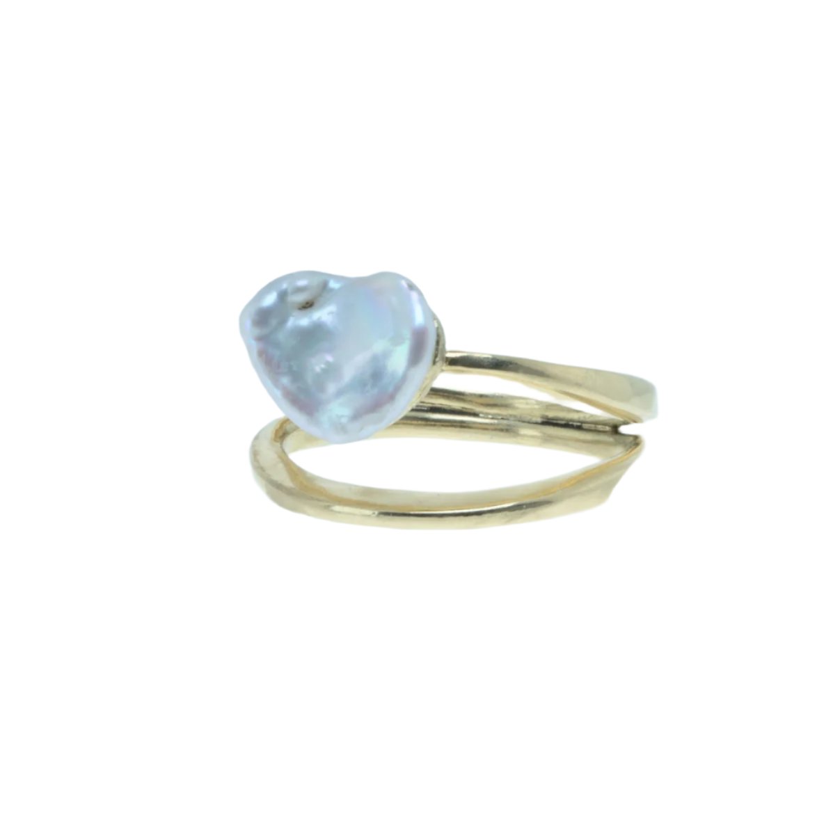 Ring KESHI dubbel 18KT