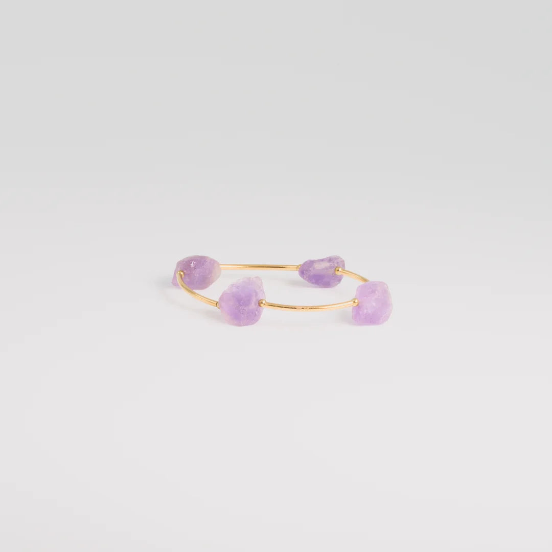 Verguld goud; verguld rosegoud; sterling silver armband, handgemaakt uit het atelier van Claire Dries