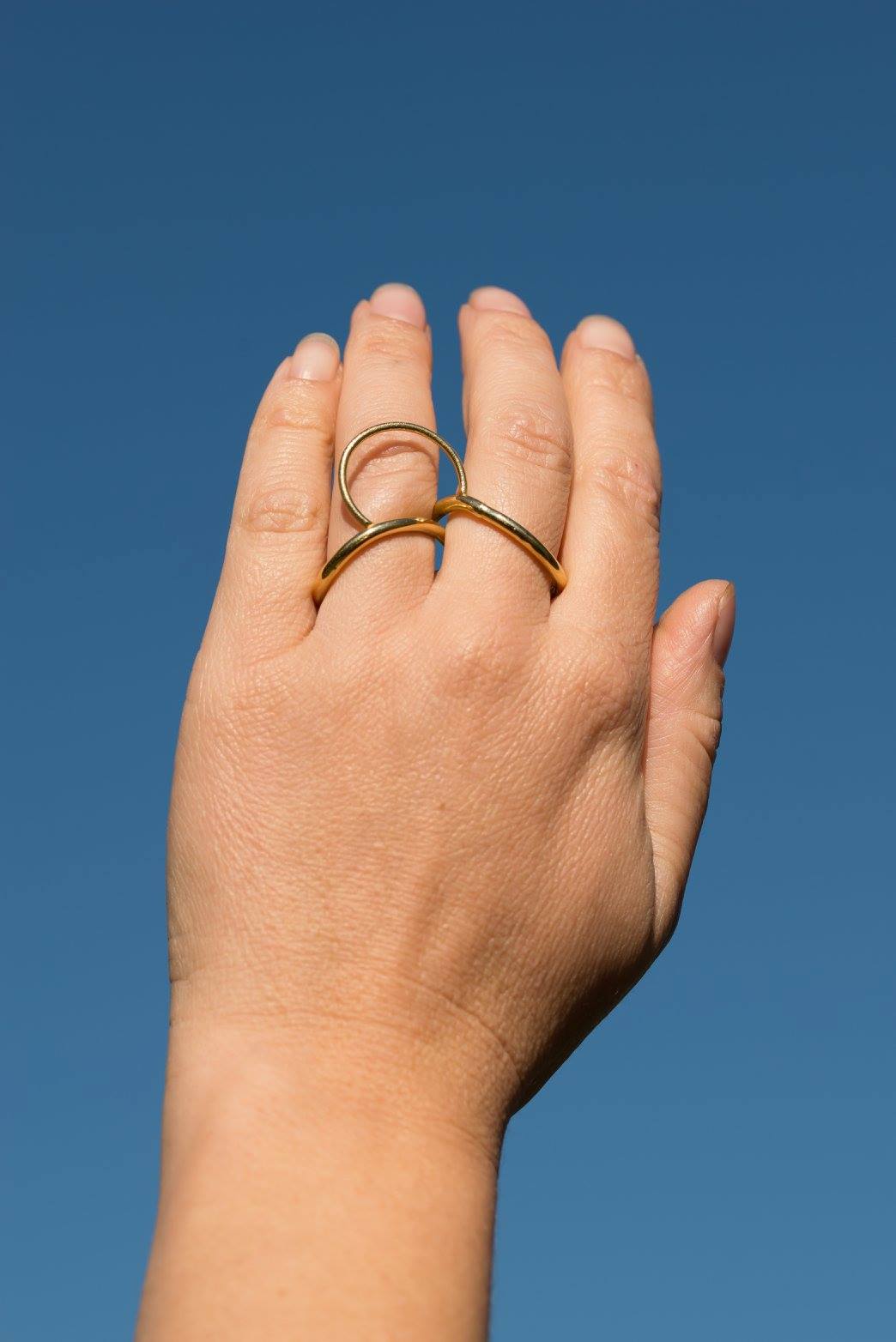 Connect Ring Morganite Single