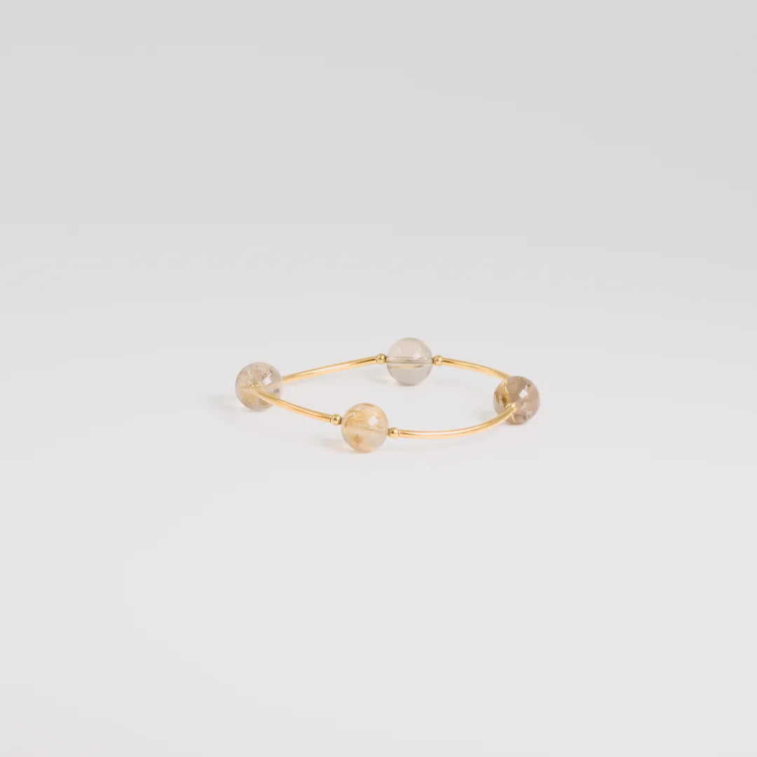 Verguld goud armband, handgemaakt uit het atelier van Claire Dries