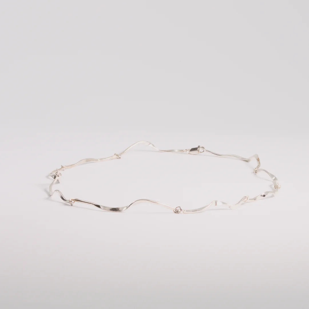 Sterling zilver ketting, handgemaakt uit het atelier van Claire Dries