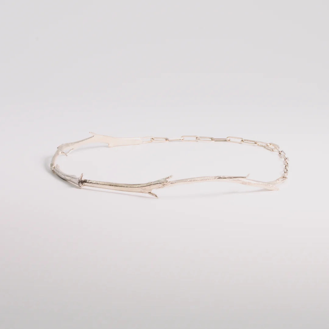 Sterling zilver ketting, handgemaakt uit het atelier van Claire Dries