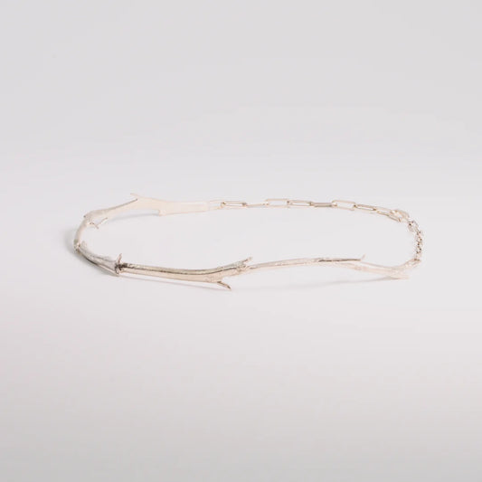 Sterling zilver ketting, handgemaakt uit het atelier van Claire Dries