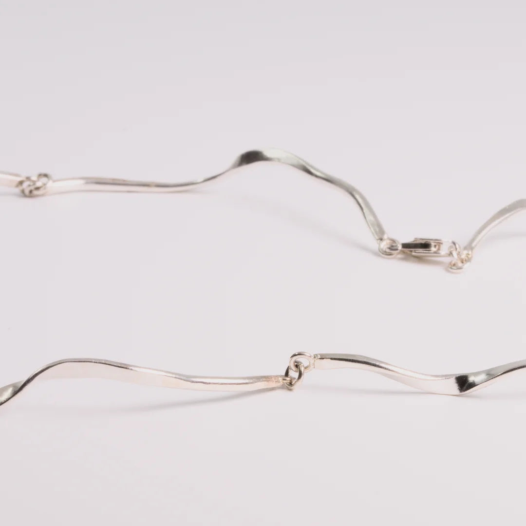 Sterling zilver ketting, handgemaakt uit het atelier van Claire Dries