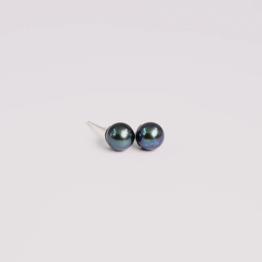 Sterling zilver oorbellen met Parel, handgemaakt atelier Claire Dries