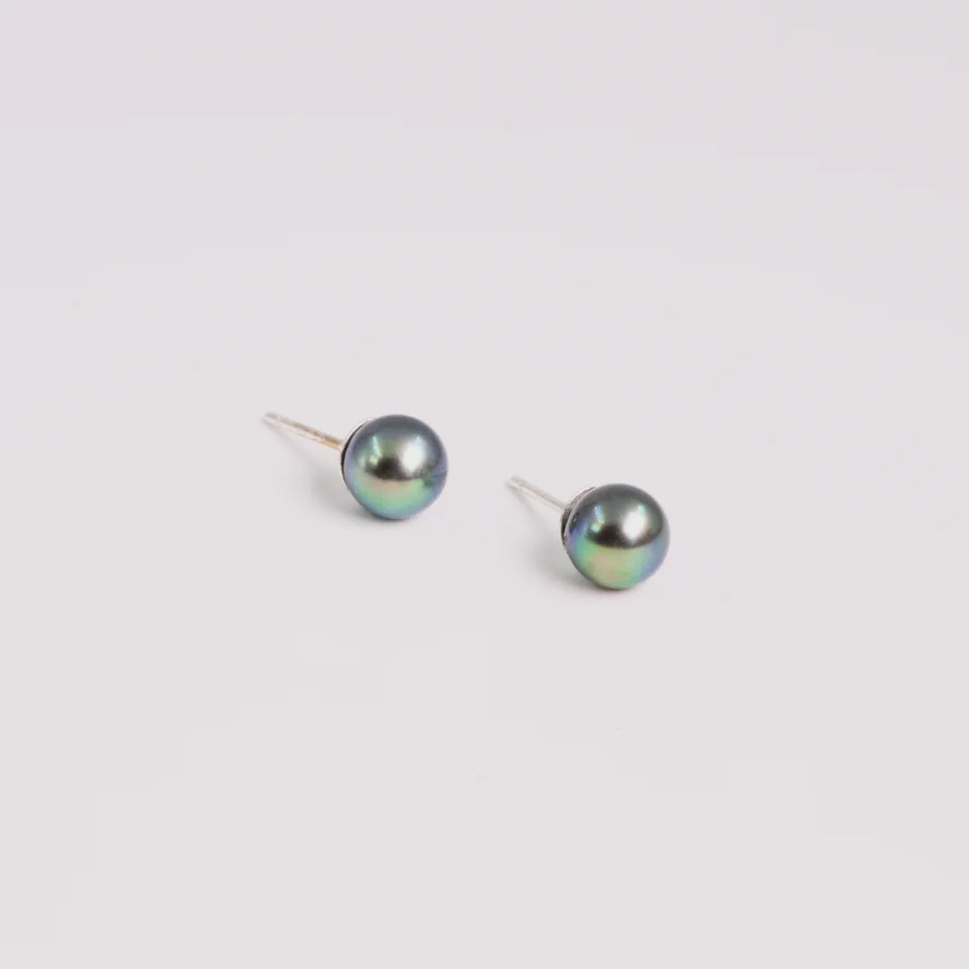 Sterling zilver oorbellen met Parel, handgemaakt atelier Claire Dries