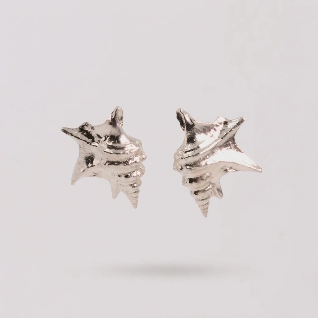 Sterling zilver oorbellen, handgemaakt uit het atelier van Claire Dries
