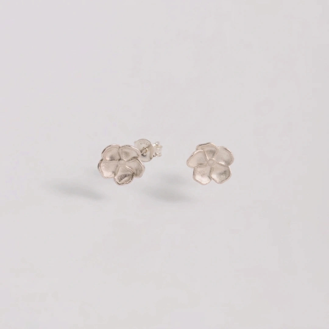 Sterling zilver oorbellen, handgemaakt uit het atelier van Claire Dries