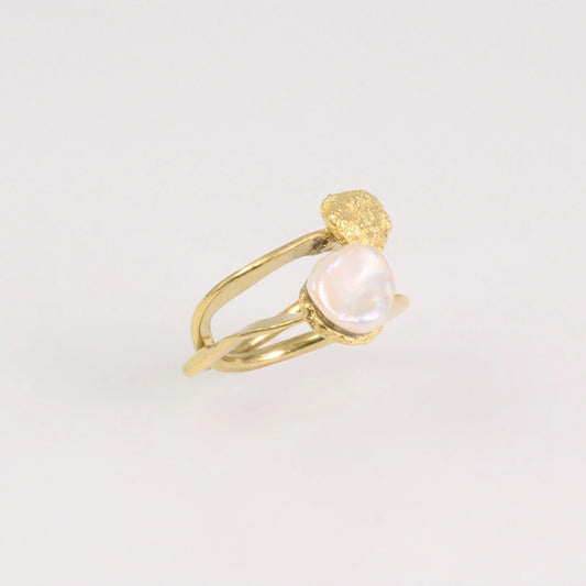 Connect Ring Pearl Double