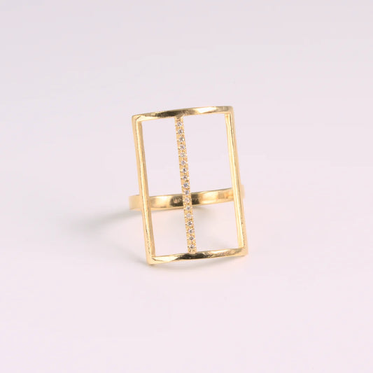 Rosegoud ring met lab-grown diamanten, handgemaakt atelier Claire Dries