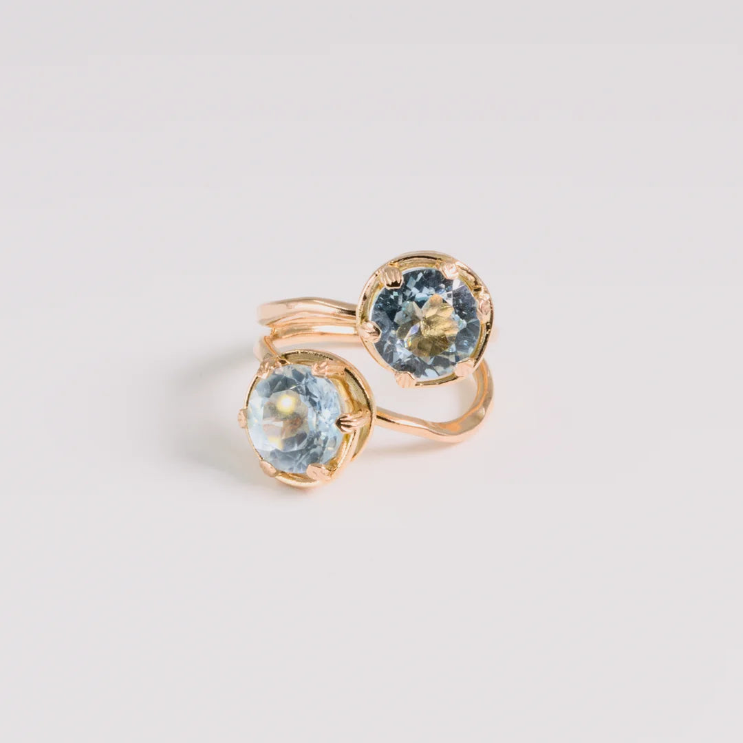 Rosegoud ring, handgemaakt uit het atelier van Claire Dries