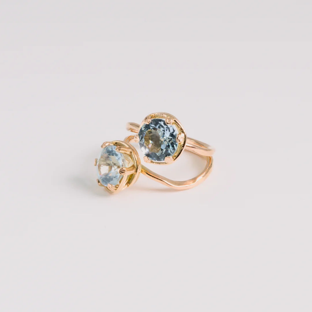 Rosegoud ring, handgemaakt uit het atelier van Claire Dries