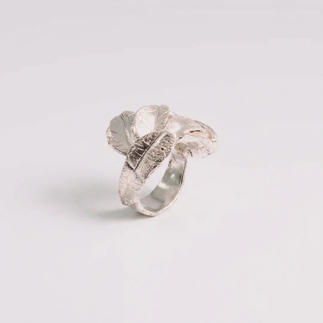 Sterling zilver ring, handgemaakt uit het atelier van Claire Dries